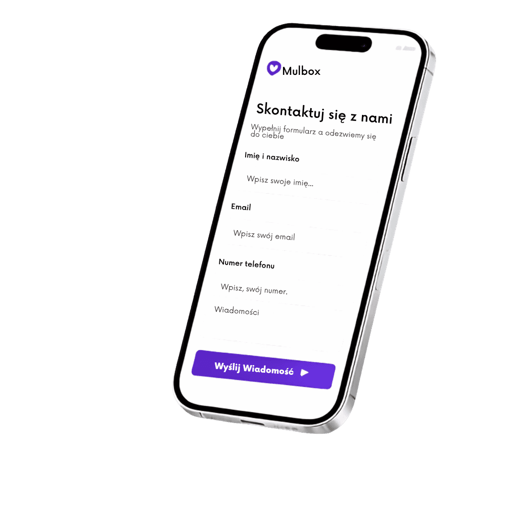 Mulbox – formularz na telefonie